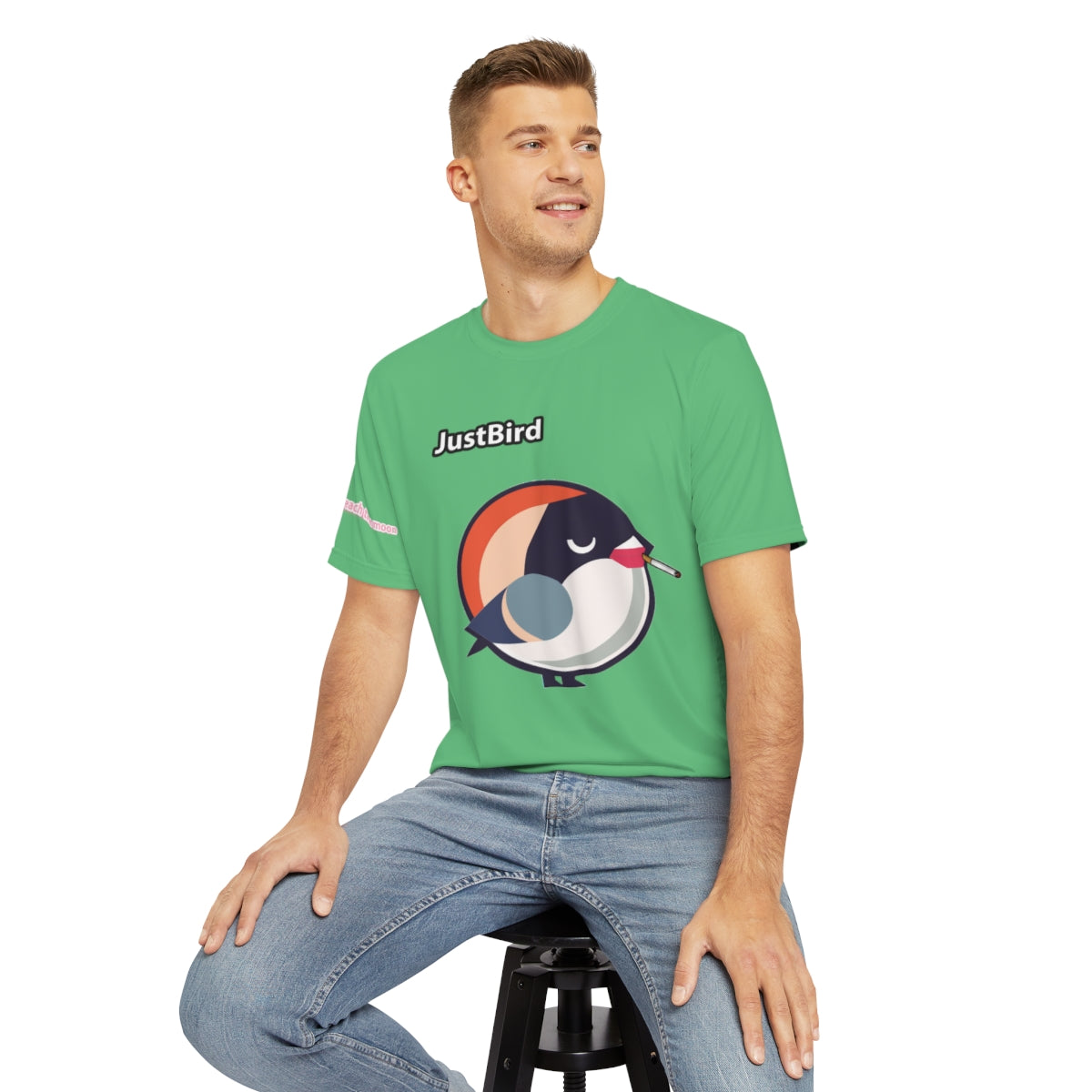 Just a smoking Green Bird T - Shirt